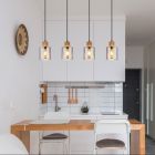 Industriële hanglamp rookglas, Abelon