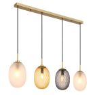 Veelkleurige retro hanglamp glas, Dilata
