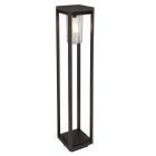 Moderne buitenlamp Vildan, zwart, metaal, IP44