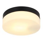 Zwarte buitenlamp kunststof, Maickel, IP44