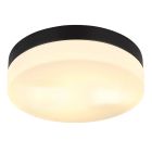 Zwarte buitenlamp kunststof, Maickel, IP44