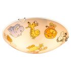 Veelkleurige kinderkamer plafondlamp glas, Kitty