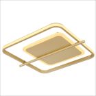 Gouden design plafonnière aluminium, Reinald, 36W, 3000K LED