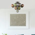 Veelkleurige design plafondlamp glas, Gerke