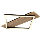 Zwarte design plafondlamp metaal, Beniamino, 18W, 3000K LED