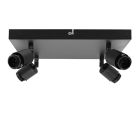 Aluminium plafondfitting zwart, Rika