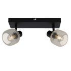 Grijze plafondspot Emado, metaal, industrieel, 2L