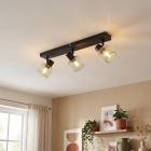 Grijze plafondspot Emado, metaal, industrieel, 3L