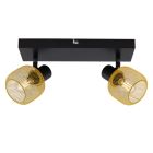 Gele plafondspot Emado, metaal, industrieel, 2L