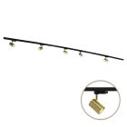 3M messing 1-fase railverlichting systeem + 5 Elena railspots