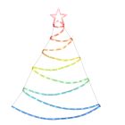 Verlichte kerstboom RGB