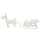 Slangverlichting rendier met slee