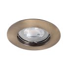 Aluminium inbouwspot messing, Luto