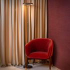 Zwarte vloerlamp modern, Celeste, 21W, 2700K LED, met touchdimmer