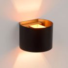 Moderne wandlamp Xio, Zwart