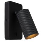 Zwarte wandspot modern, Clubs, met schakelaar