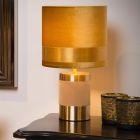 Gele tafellamp Extravaganza Frizzle, metaal