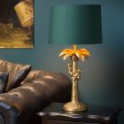 Gouden tafellamp Extravaganza Coconut, kunststof