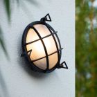 Zwarte buitenlamp Dudley, aluminium, IP65