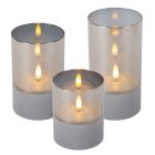 3 kaarslampen op batterij Velas