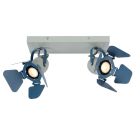 Blauwe kinder plafondlamp Picto, metaal