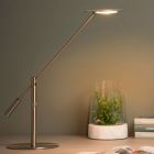 Chromen bureaulamp modern, Anselmo, 9W, 3000K LED, met touchdimmer