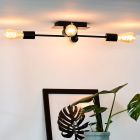 Moderne plafondlamp Lester, Zwart
