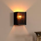 Bamboe wandlamp zwart, Tagalog