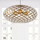 Gouden moderne hanglamp, Wolfram, metaal