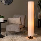 Witte vloerlamp modern, Fold, met schakelaar