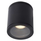 Zwarte plafondspot Aven, aluminium, IP65