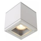 Witte plafondspot Aven, aluminium, IP65