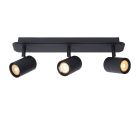 Zwarte moderne plafondlamp, Lennert, metaal, IP44