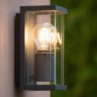 Antraciete buitenlamp Claire, glas