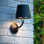 Zwarte buitenlamp modern, Justin, 7W, 3000K LED, IP65