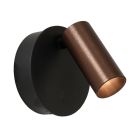 Bruine oplaadbare wandlamp modern, Toni, 2W, 2700-4000K, met touchdimmer