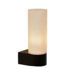 Zwarte wandlamp Jesse, glas