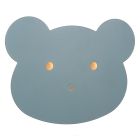 Blauwe kinderkamer wandlamp modern, Charlie, 5W, dim to warm LED, met touchdimmer