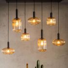 Retro hanglamp, Maloto, glas