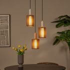 Taupe hanglamp modern, Lambres