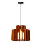 Bruine hanglamp modern, Rollo