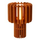 Bruine tafellamp modern, Rollo, met schakelaar