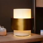 Gouden tafellamp klassiek, Firmin, met schakelaar