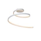 Witte plafonniere Maxence, kunststof, 24w warm wit