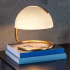 Witte tafellamp retro, Cato, met schakelaar