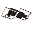 Zwarte plafonnière modern, Arianne