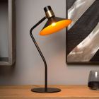 Zwarte tafellamp Pepijn, staal