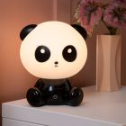 Zwarte kinderkamer tafellamp, Dodo Panda, 3W, 4000K LED