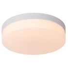 Witte badkamer plafondlamp kunststof, Biskit, 18W, 2700K LED, IP44
