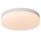 Witte badkamer plafondlamp kunststof, Biskit, 24W, 2700K LED, IP44